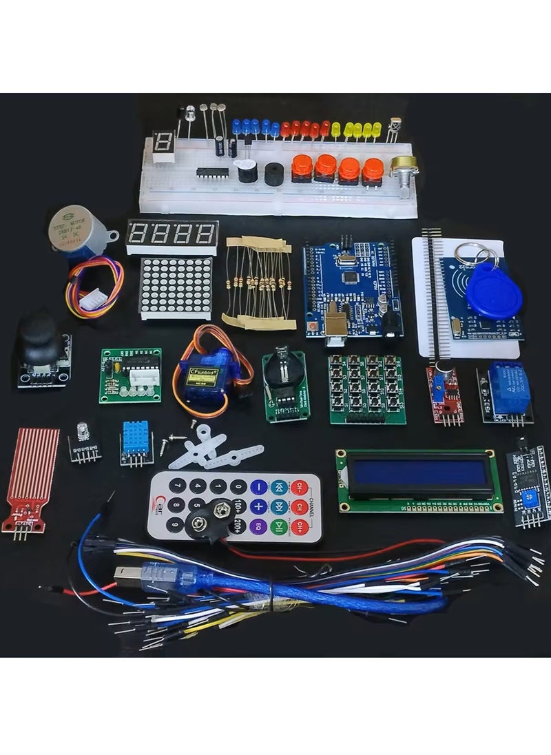 Generic ROBOTUAE UNO R3 Project Super Starter Kit Compatible with Arduino IDE  - Image 3