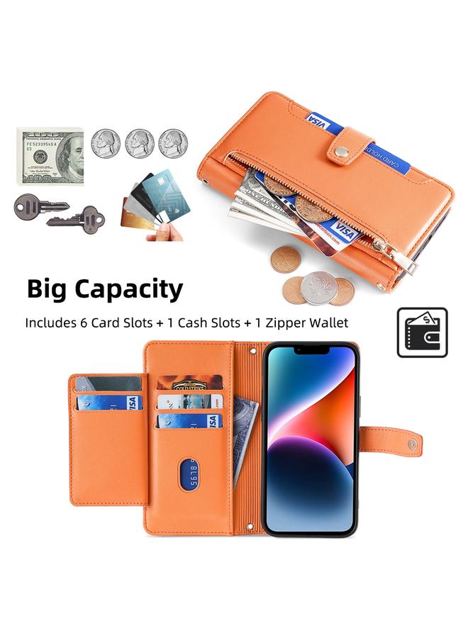 إيروريكس جراب هاتف Realme GT2 Pro من الجلد الصناعي بسحاب ومحفظة متقاطعة بنسيج الأغنام - Image 2