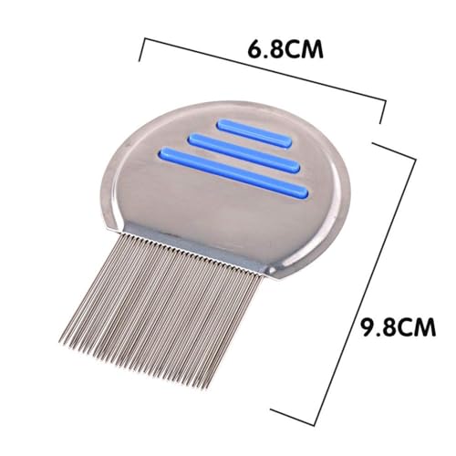 RIXTEC Head New Lice Comb For Women And Kids Stainless Steel Lice Terminator Fine All Hair Egg Nit Lice Egg Removal Comb For Women and men Easy to Use Reusable (multi color) - Image 2