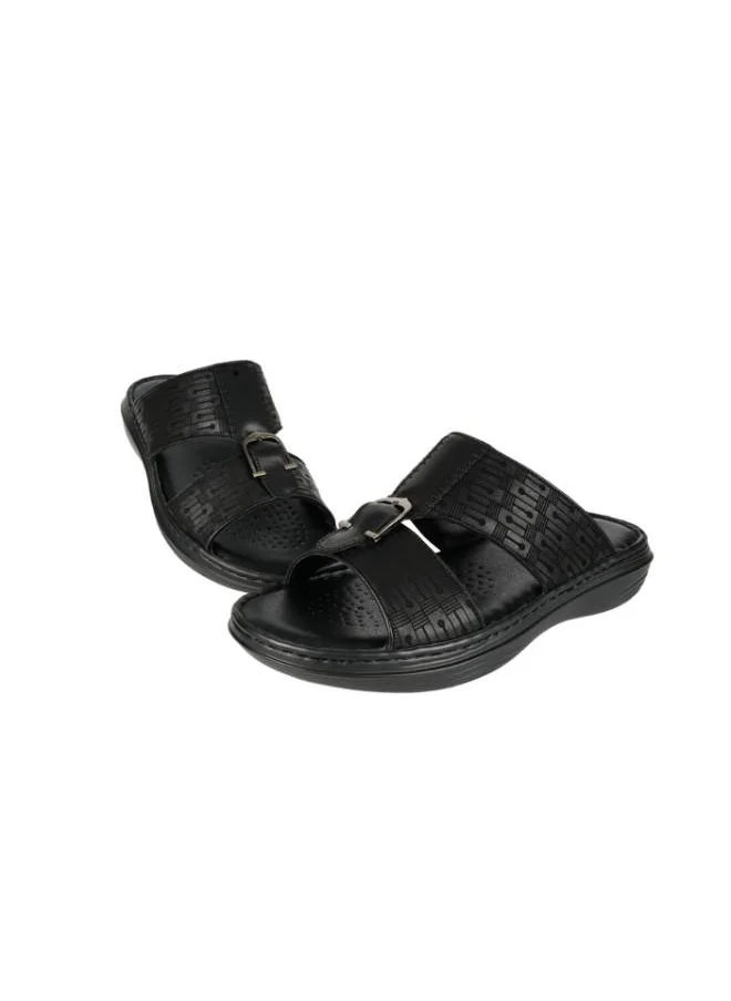 بارجيل أونو 008-3457 Barjeel Mens Arabic Sandals 21410-11 Black