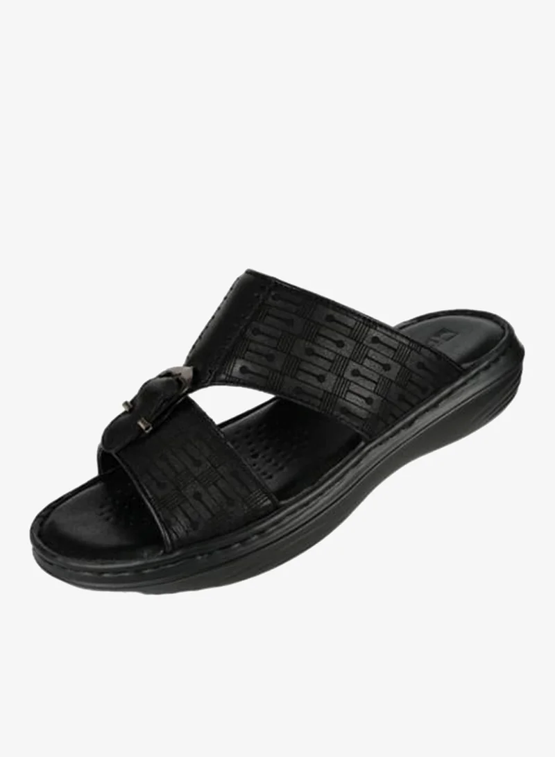 barjeel uno 008-3457 Barjeel Mens Arabic Sandals 21410-11 Black