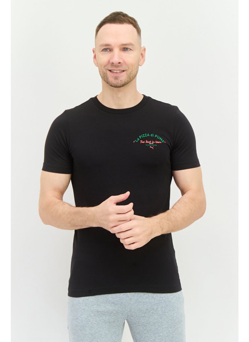 PUMA Men Sportwear Fit Short Sleeves Outdoor T-Shirt, Black  - Image 1