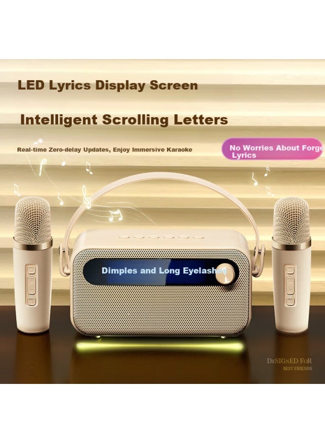 Ten Thousand Fires Wanhuo Children's Karaoke Microphone Speaker All-in Home Ktv Sound System Set, Singing Device With Microphone, Small Speaker, Karaoke Machine For Home Use, Outdoor Portable Bluetooth Speaker - Image 3