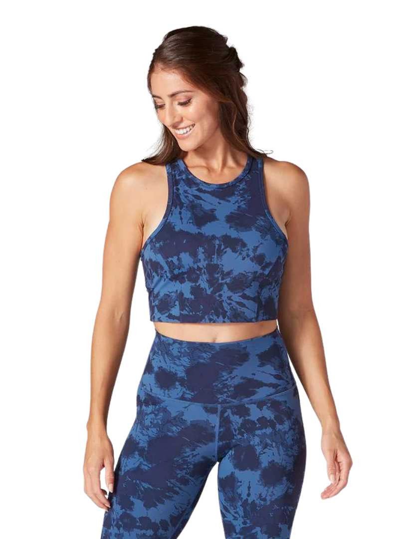 TAVI ACTIVE LONG LINE BRA DEEPWATER TIE DYE - Image 1