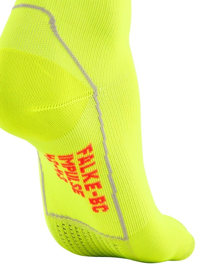فلايك جوارب ركوب الدراجات FALKE BC Impulse العاكسة للجنسين، سريعة الجفاف وجيدة التهوية، تصل إلى منتصف الساق، مبطنة بشكل رقيق للغاية، خفيفة الوزن، لون أصفر (Lightning 1690)، مقاس 12.5-13.5، زوج واحد - Image 5