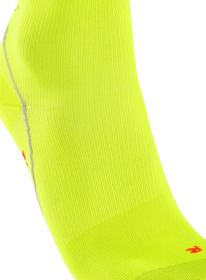 فلايك جوارب ركوب الدراجات FALKE BC Impulse العاكسة للجنسين، سريعة الجفاف وجيدة التهوية، تصل إلى منتصف الساق، مبطنة بشكل رقيق للغاية، خفيفة الوزن، لون أصفر (Lightning 1690)، مقاس 12.5-13.5، زوج واحد - Image 4