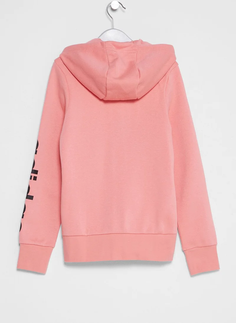 Adidas Youth Linear Hoodie