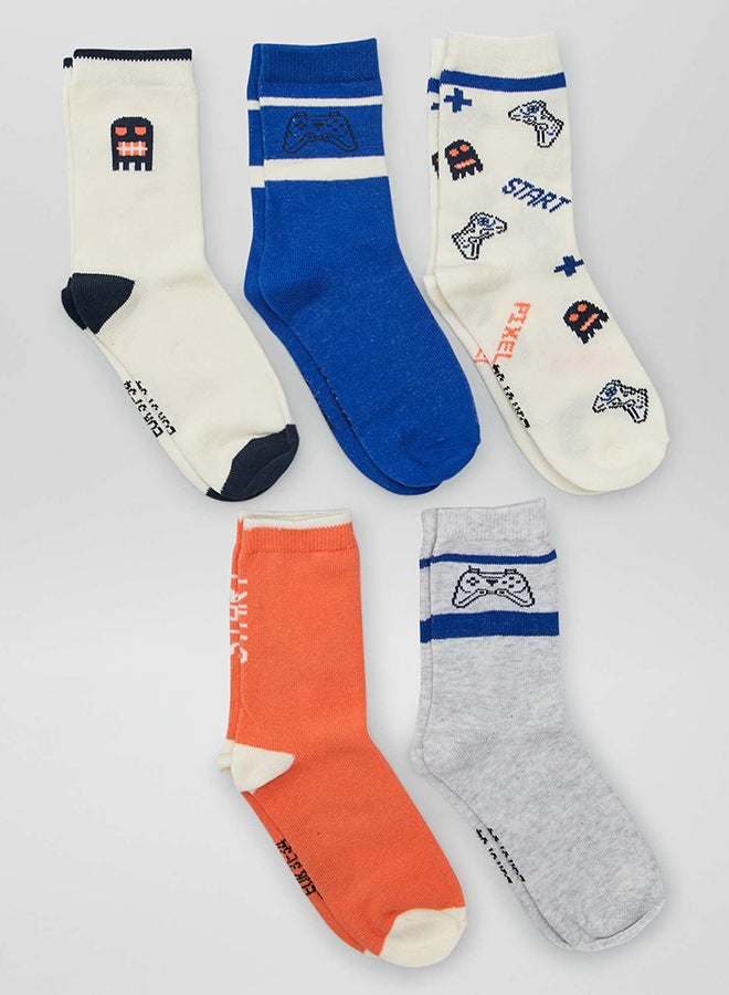 Kiabi Pack of 5 pairs of printed socks  - Image 2