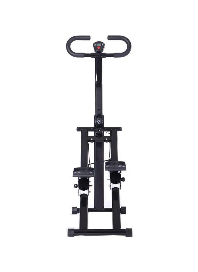 Generic - Stair Stepper Folding Vertical Cardio Exercise Climber Stair-Master for Exercise at Home Full Body Workout Machine with Handlebar 242LBS Load with Adjustable Step Range Handlebar & Pedals - Image 1