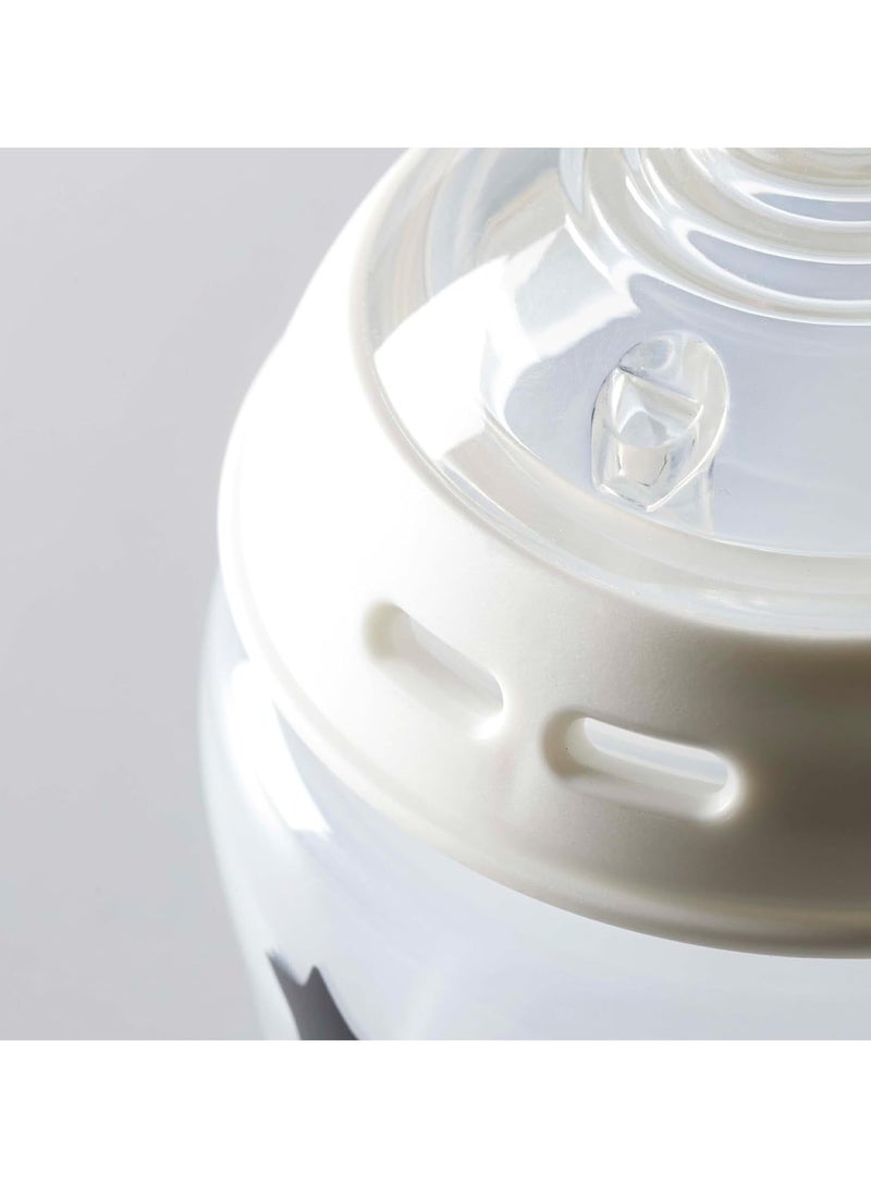 Tommee Tippee UK Tommee Tippee Closer to Nature Extra Slow Flow Bottles with Breast-Like Spout and Anti-Colic Valve (5 ounces, 2 pcs) - Image 4