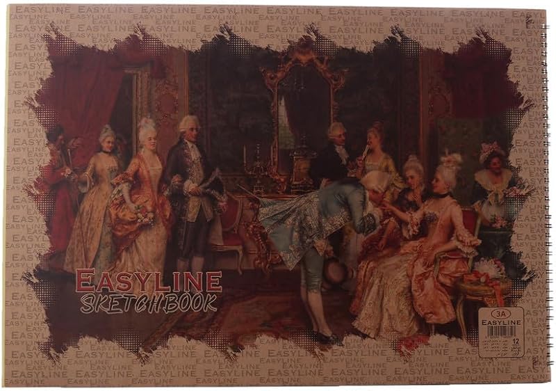 3A Easy Line 12800-2 Wire Drawing Notebook 12 Sheets - Multi Color