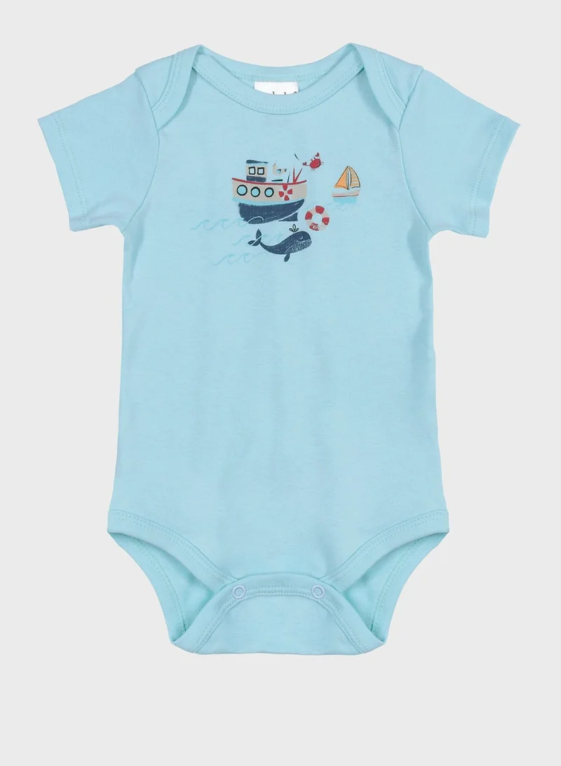 Up Baby Infant Printed Half Bodysuit