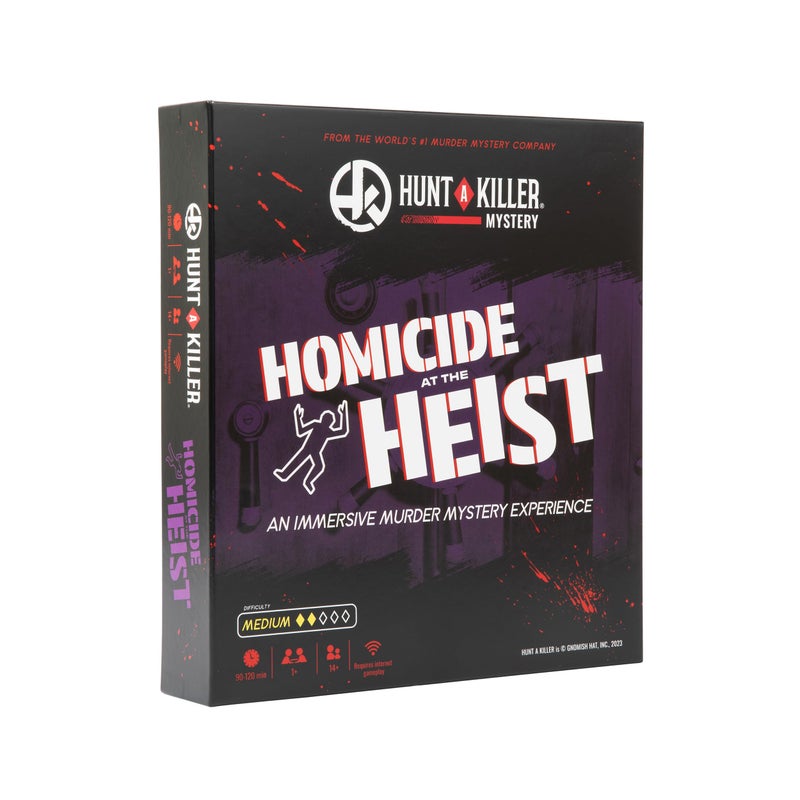 Hunt a Killer: Homicide at The Heist, Solve the Murder of a Brilliant Jewel Thief, Murder Mystery Game for Adults, Perfect for True Crime Fans, Mystery Box for Game Night, Designed 1+ Players Ages 14+ - Image 1