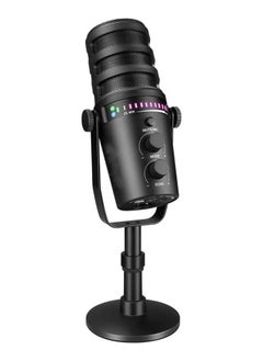 AWALOR XLR Dynamic Microphone with RGB Control and Headphone Jack for PC Gaming and Streaming  - Image 1