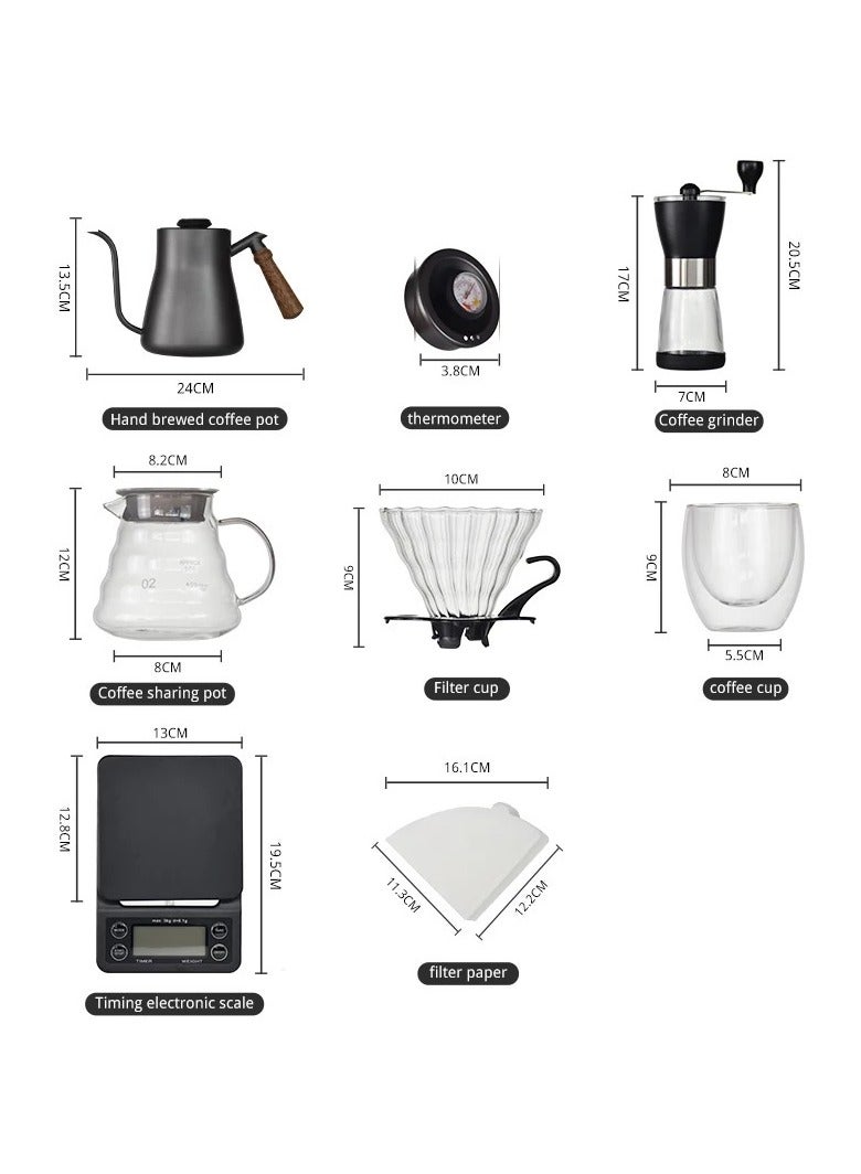 بلومنغ تايم طقم ماكينة صنع القهوة 7 قطع مع حقيبة حمل محمولة - Image 2