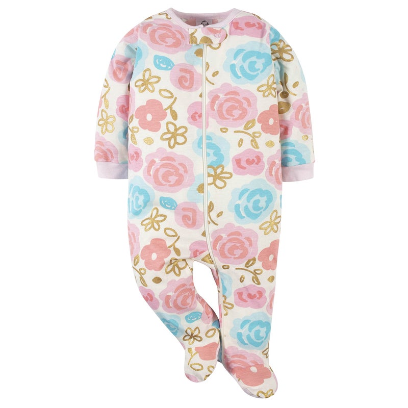 Gerber Gerber Baby Girls 2-Pack Sleep 'N Play Princess Pink 3-6 Months  - Image 3