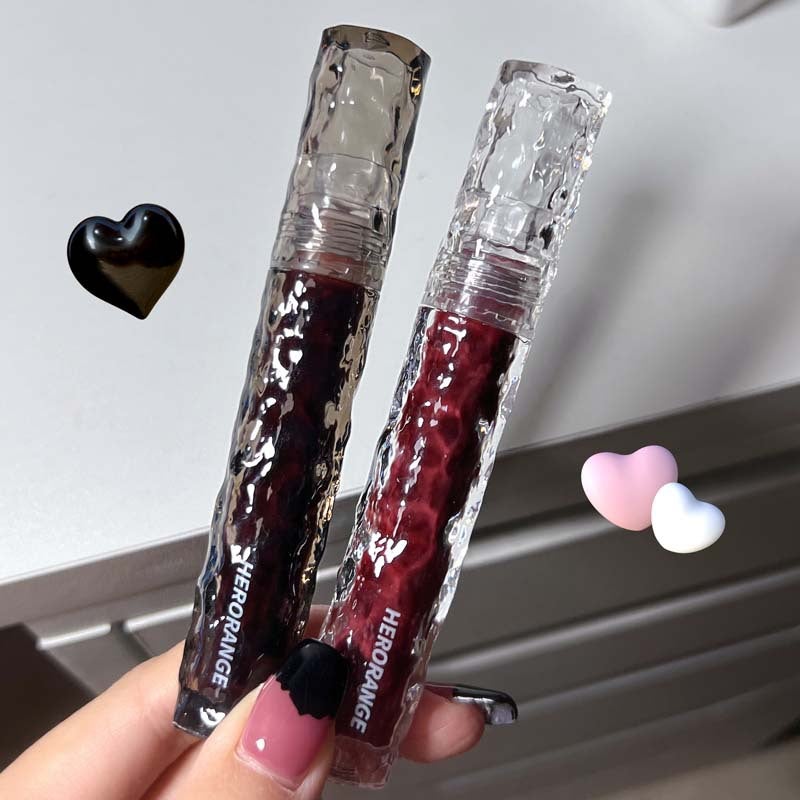 Herorange ~ Glacier Rock Mirror Lip Glaze Lasting Moisturizing Non-Stick Cup Plain Face White Water Light Feeling Glass Lip Gloss - Image 3