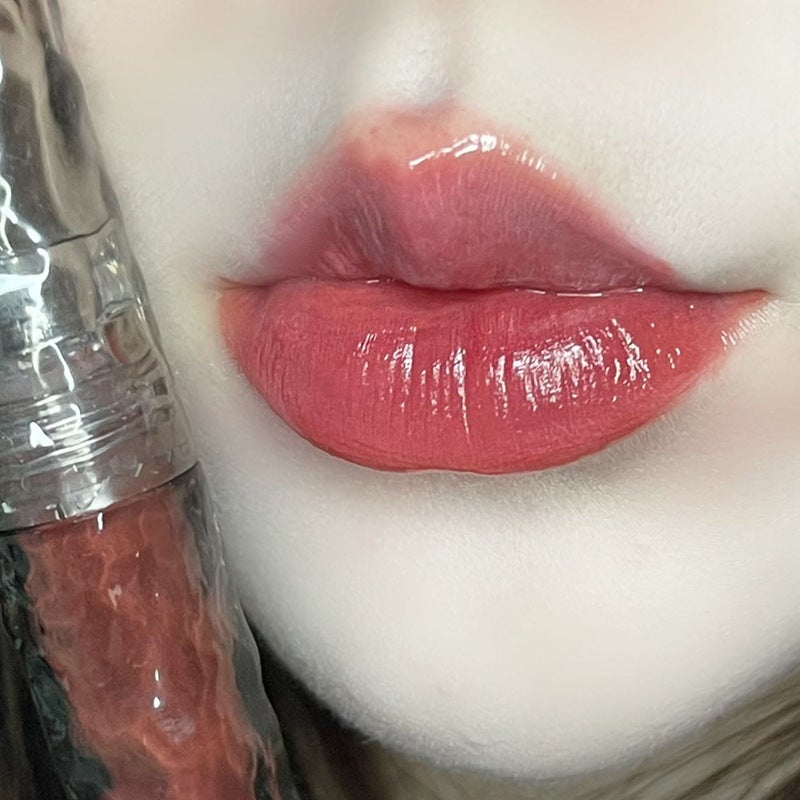 Herorange ~ Glacier Rock Mirror Lip Glaze Lasting Moisturizing Non-Stick Cup Plain Face White Water Light Feeling Glass Lip Gloss - Image 1