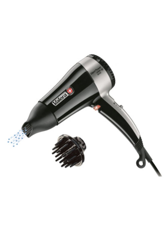 Valera Hair Dryer Silent Power 2400 Watts, Ions generator, ION Button on/off with pilot lamp, Removable filter, 6 temperature incl. Cool, Ripple wire SECURITY heating element - 545.14 - Image 2