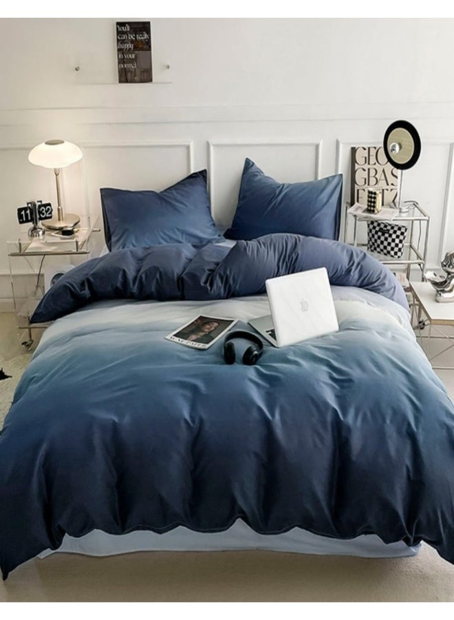 XVersion 6pcs Bedsheet King Size XVersion Duvet Cover SetSoft Cotton Bedding for 200x200cm BedIncludes 1 Quilt Cover 220x240cm1 Flat Sheet 250x235cm 4 Pillowcases 48x74cmAllSeasonMachine Washable V1 - Image 2