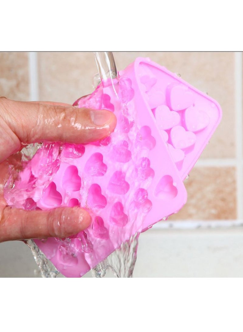 55 Cavitiy Mini Heart Shaped Candy Moulds Silicone Chocolate Soap Mold Ice Cube Tray  - Image 4