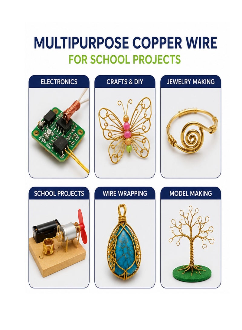 SBC 1-Piece Multipurpose Copper Wire For School Projects - Image 2