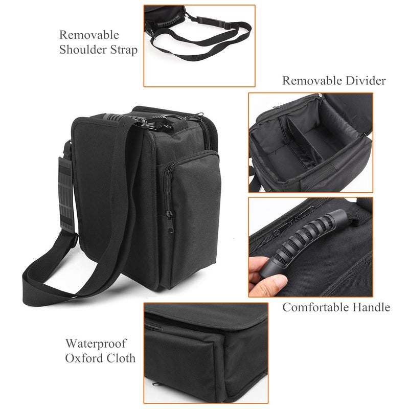 YOCTM Under Seat Organizer for 2007-2025 Jeep Wrangler JK JL JLU 4XE Sports Rubicon Gladiator JT Backseat Rear Under Seat Storage Bags Black Portable Storage Tool Kits Pocketâ€¦ - Image 3