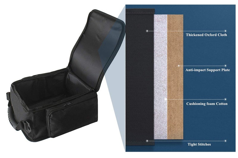 YOCTM Under Seat Organizer for 2007-2025 Jeep Wrangler JK JL JLU 4XE Sports Rubicon Gladiator JT Backseat Rear Under Seat Storage Bags Black Portable Storage Tool Kits Pocketâ€¦ - Image 4