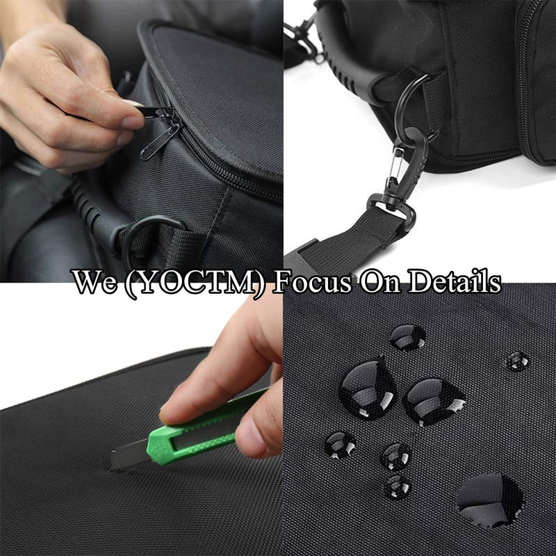 YOCTM Under Seat Organizer for 2007-2025 Jeep Wrangler JK JL JLU 4XE Sports Rubicon Gladiator JT Backseat Rear Under Seat Storage Bags Black Portable Storage Tool Kits Pocketâ€¦ - Image 5