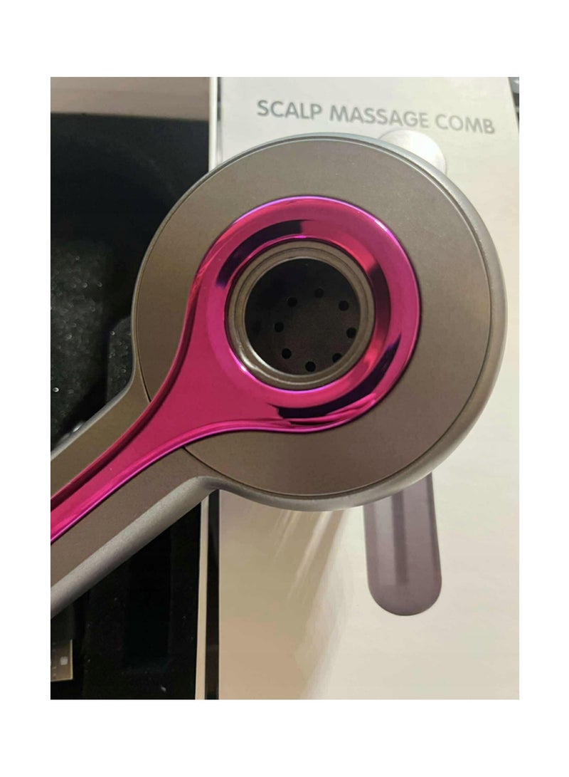 DIGI CORE Hair Massager Scalp Massager Multi-Function Electric Scalp Massage Comb For Hair Oil Diffuser Massage Comb Scalp Brush 2-IN-1 Hair Brush And Head Massager 3 Modes Grey - Image 4
