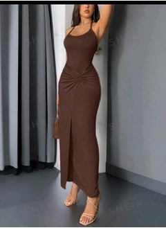 Shein Women's  Sleeveless Twist Design Long Summer Dress  - Image 3