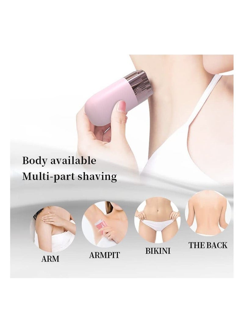 Womens Shaver, 2023 New Electric Double-Headed, Hair Removal Device, Razor, Underarm Private Body Shaving for Home Use, Women's Shaver and Trimmer, Cordless, Rechargeable (Pink) - Image 3