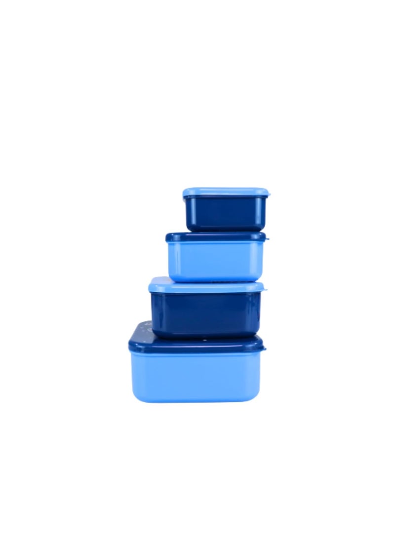 SMILY KIDDOS Smily Kiddos 4 in 1 Container - Space Theme Microwave Safe Food Storage Lunch Box Freezer & Dishwasher Safe Removable Compartment Food Containers  - Image 3