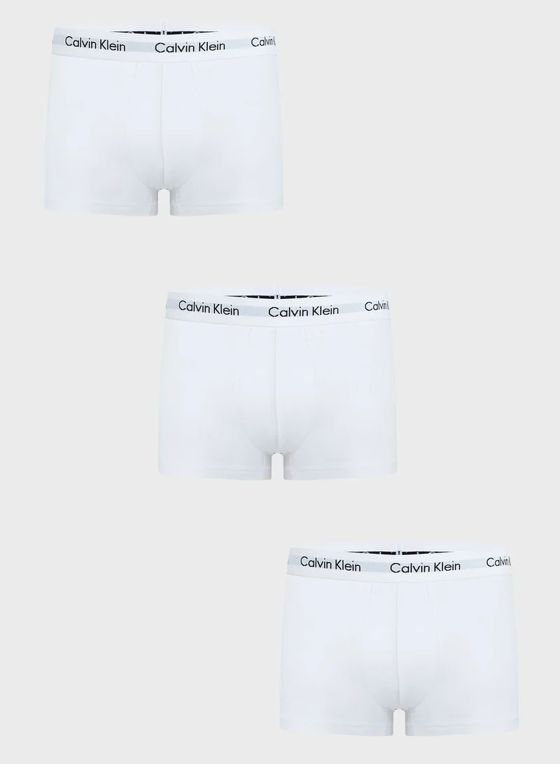 CALVIN KLEIN 3 Pack Logo Band Trunks