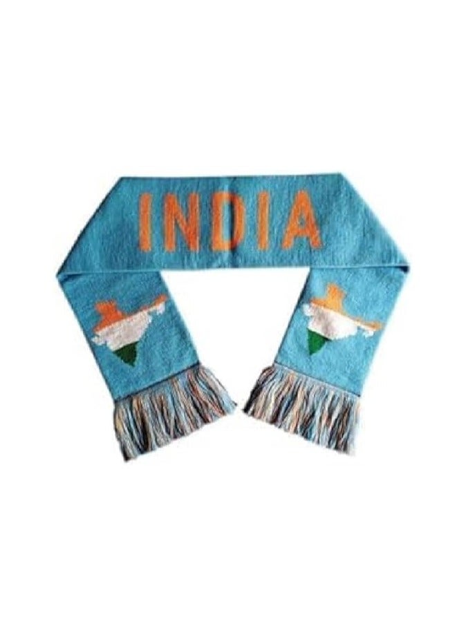 India Unisex Sports Blue Jersey - T-shirt, Drawstring Bag, Cap, and Scarf - Perfect for Indian Cricket Fans and Cricket Lovers - Ideal for Matches  - Image 3