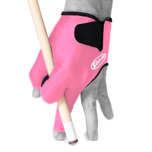 KAMUI Billiard Glove Quickdry for Left Hand Pink XLarge - Image 1