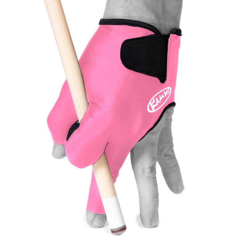 KAMUI Billiard Glove Quickdry for Left Hand Pink XLarge - Image 2