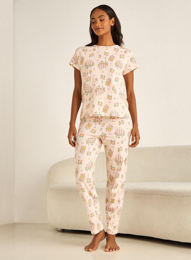 سبلاش فيڤ طقم بيجاما تي شيرت وبنطلون - Image 1