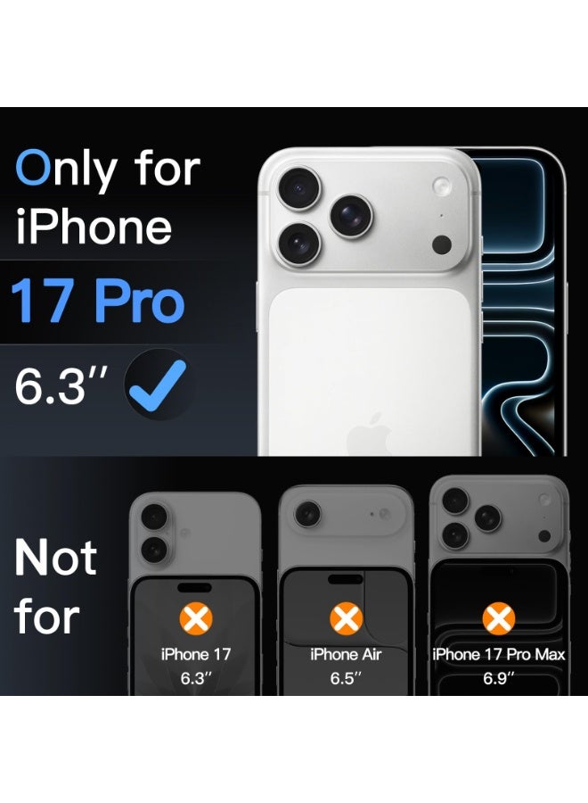 3Pcs Camera Lens Protector for iPhone 17 Pro 6.3-Inch, 9H Tempered Glass, Anti-Scratch, Case Friendly, Does Not Affect Night Shots, HD Clear,  (Clear) - Image 2