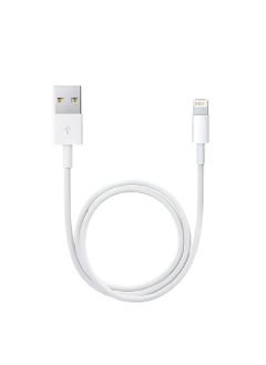 Generic A1480 Fast Charging Cable - Lightning to USB - 1 Meter - Elegant and High-Quality Design-WHITE  - Image 1