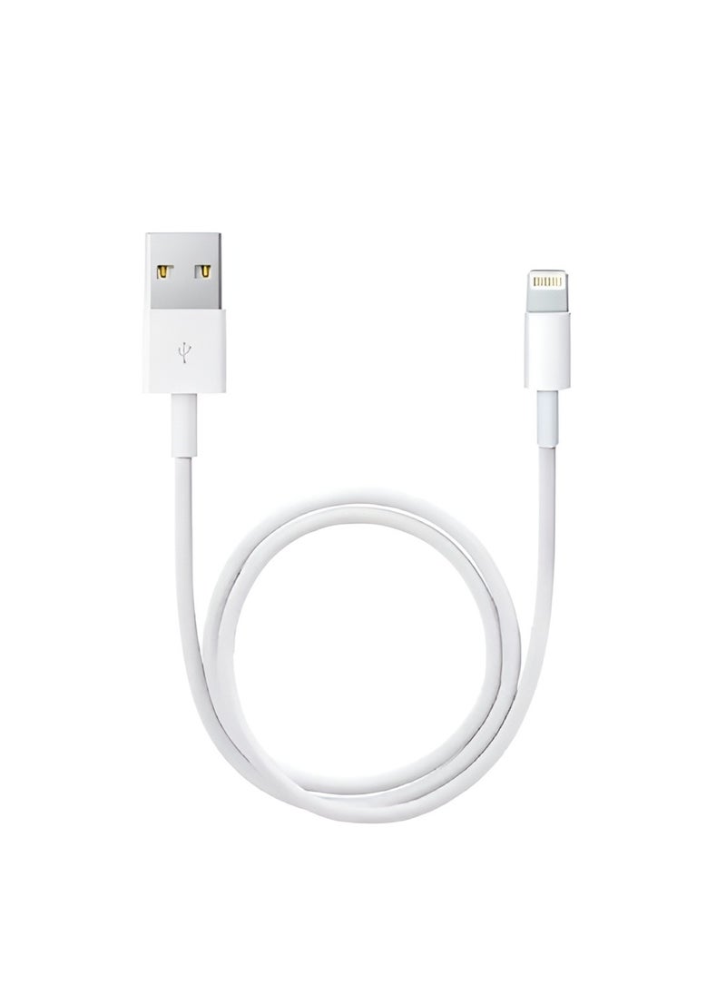 Generic A1480 Fast Charging Cable - Lightning to USB - 1 Meter - Elegant and High-Quality Design-WHITE  - Image 1