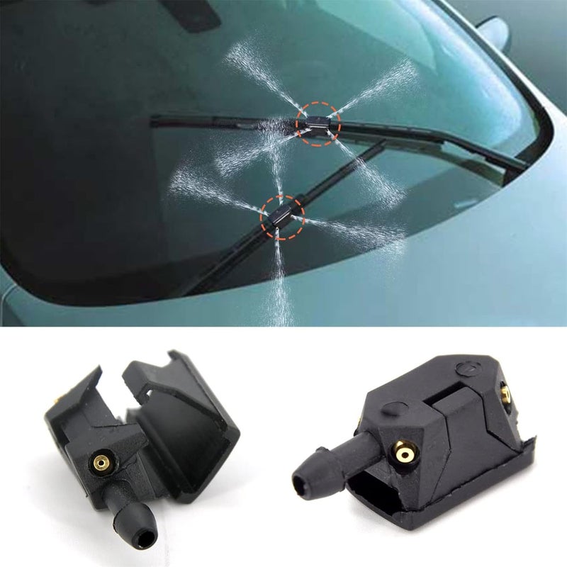 cheekyglo Car Front Windshield Washer Nozzles Arm Mounted Jets Nozzles Washer Nozzles Car Windshield Wiper Spray Jet Universal Car Wiper - Image 2