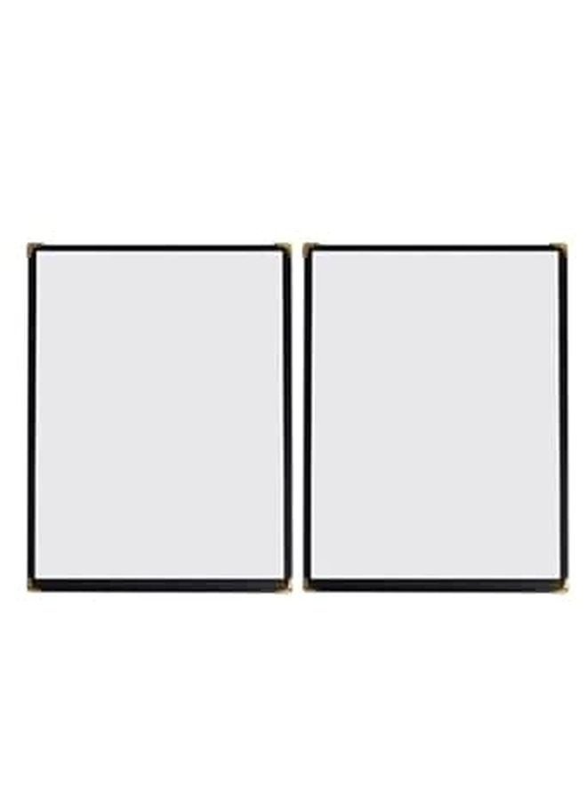 A4 PVC Waterproof Menu Covers 2PCS Protective Holders For Restaurant Bar Cafe - Image 1