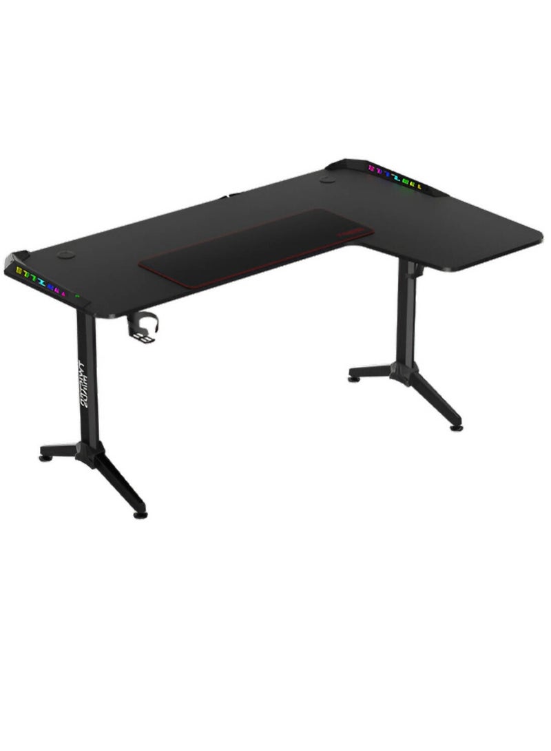 تويستد مايند Twisted Minds Warrior L Shaped Right Gaming Desk , Black | TM-Y-RB-RGB  - Image 1