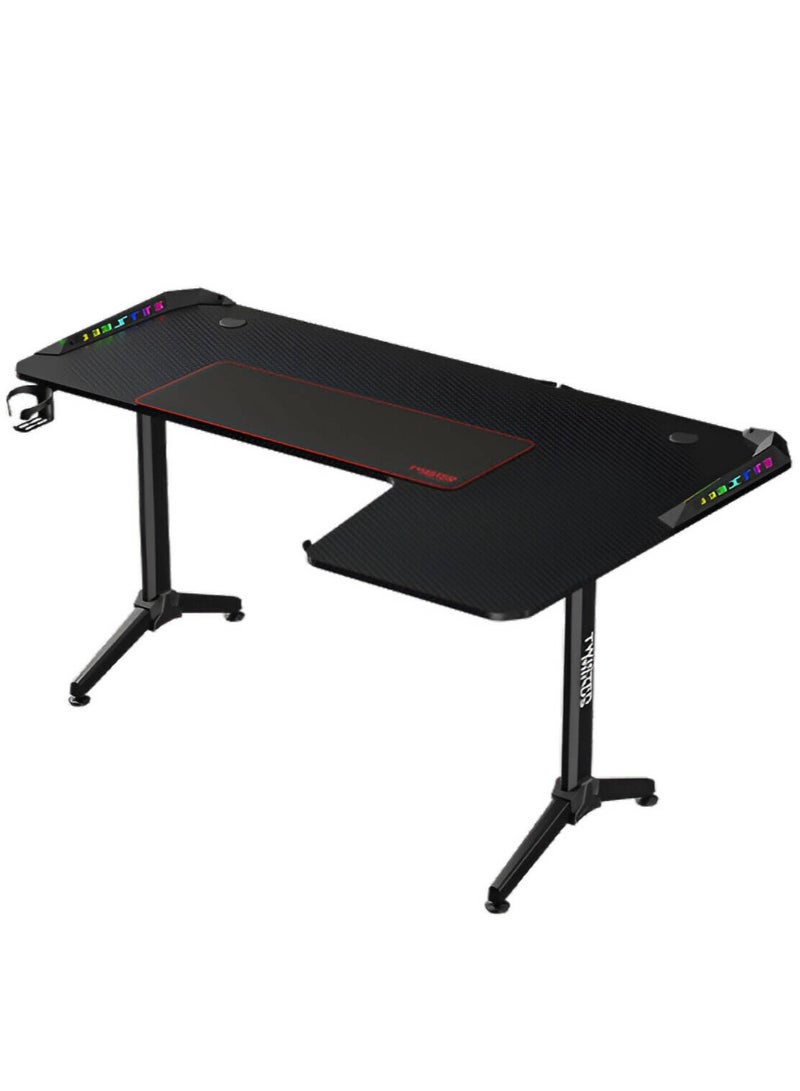 تويستد مايند Twisted Minds Warrior L Shaped Right Gaming Desk , Black | TM-Y-RB-RGB  - Image 2