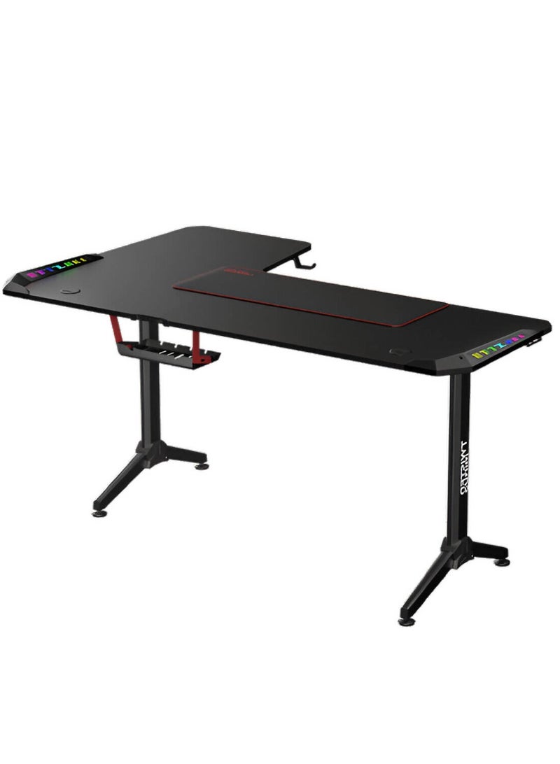 تويستد مايند Twisted Minds Warrior L Shaped Right Gaming Desk , Black | TM-Y-RB-RGB  - Image 3