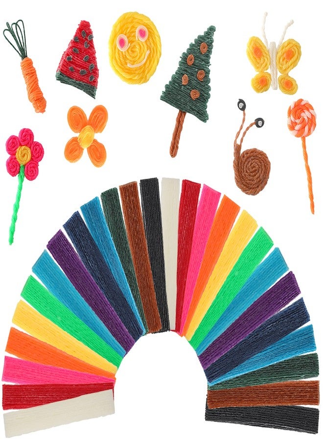 UPINS Wax Craft Sticks Bulk 1500Pcs Bendable Sticky Wax Yarn Sticks in 13 Colors with Storage Bag for Adults DIY Art Supplies - Image 1