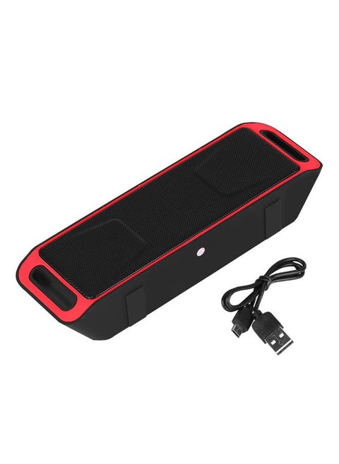 Portable Mini Outdoor Wireless Bluetooth  Speaker USB FM TF Card Built-in Mic Handsfree Red