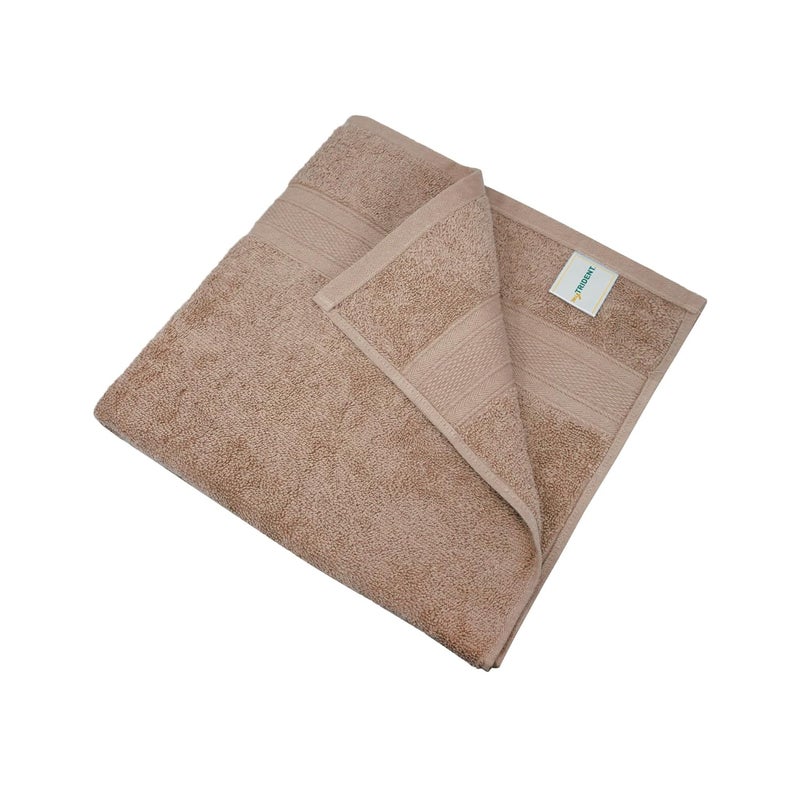Trident Soft Comfort Air Rich 100 Cotton Towels for Bath 500 GSM Large Size Bathroom Towels for MenWomen 2 Pc Bath Towel Set 69cm x 137cm Acorn - Image 3