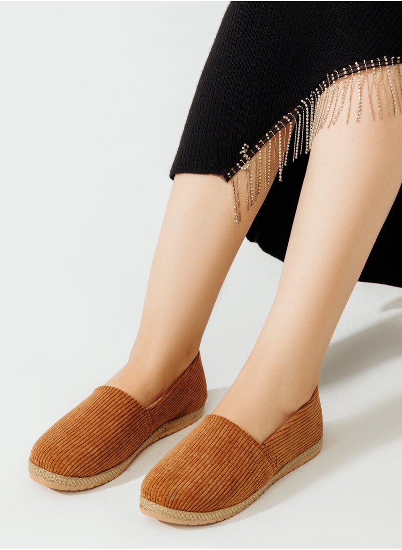 LIFESTYLISH Ballerina Flat Plush Cloth BN-1 - Havan 
